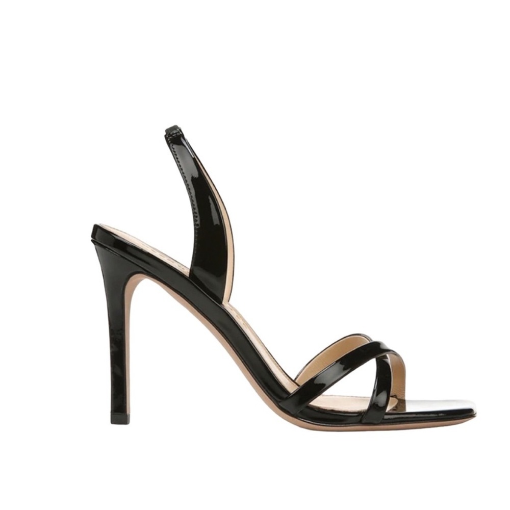 Veronica Beard Sandal Women’s Size 7.5 Analita Black Patent Leather